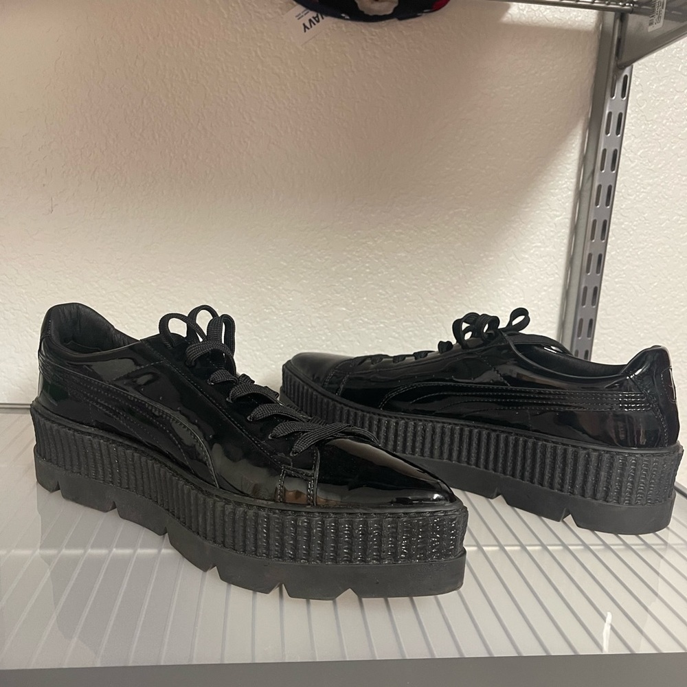 Fenty Puma by Rihanna Creeper "Black Patent" pointy sneaker